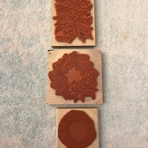 Three Christmas Rubber Stamps - Picture 2 of 5